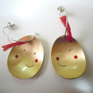 Happy Egg Earrings
